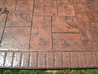 Brick Border (Extra Cost) - Baja Red and Walnut Brick Border (Extra Cost)